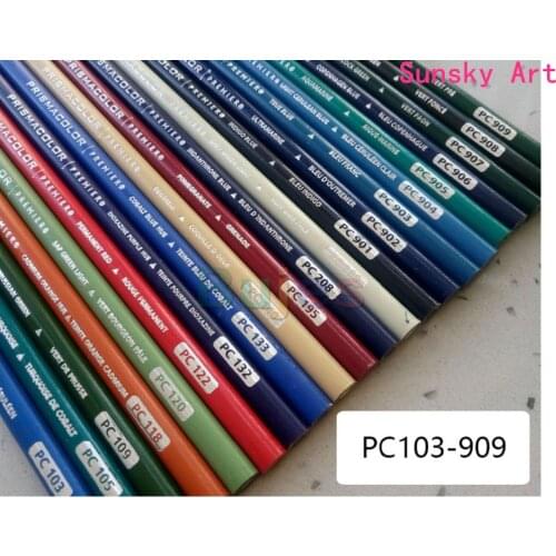 Original prismacolor fluorescence color PC289/195/103/132/208 PC901 oily drawing pencil soft big core Sanford Prismacolor pencil