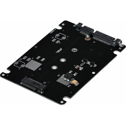 M.2 NGFF SSD To 2.5 inch SATA Adapter Card Case (B key For PC Adapter M2 +M Desktop Socket NGFF ) U1B5