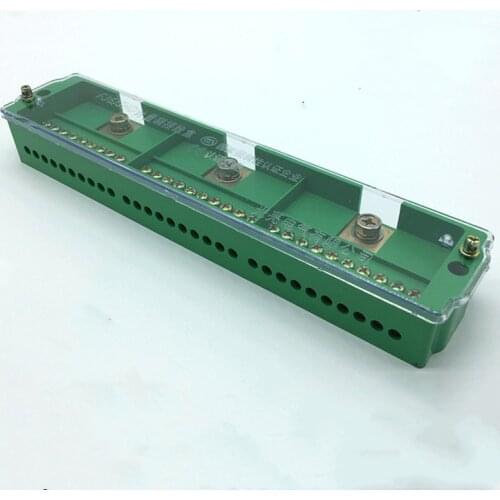 3-in 30-out Wiring Terminal Distribution Box High-Current Distribution Box Fj6 Three-Phase 30 Meter Household Junction Box