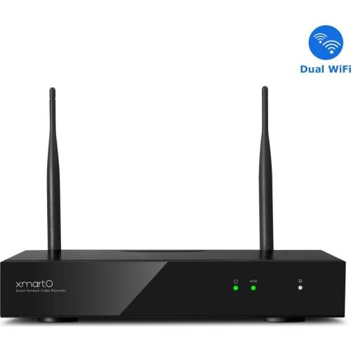 XMARTO WNQ58 8 CH 1296/1080P Full HD Security Network Video Recorder NVR System with Built-in WiFi Router, Supports 8 Cameras