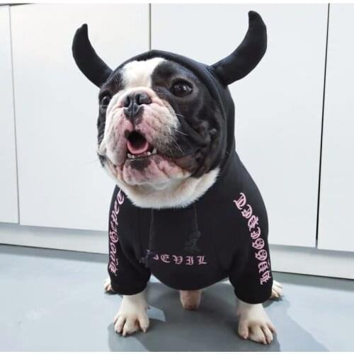 Cosplay Dog Hoodie Pet Devil Clothes Coat For Small Medium Large Dogs French Bulldog Schnauzer Corgi Teddy Jacket Costume WSC01