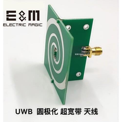 UWB Wifi Mini Helical Antenna Circular Polarization Equiangular Spiral Directional Ultra Wide Band Radio Frequency Signal