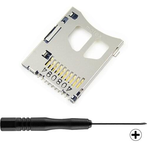 Repair Parts Replacement Memory Stick Duo card Slot +Cross Screwdriver for PSP 1000/2000/3000