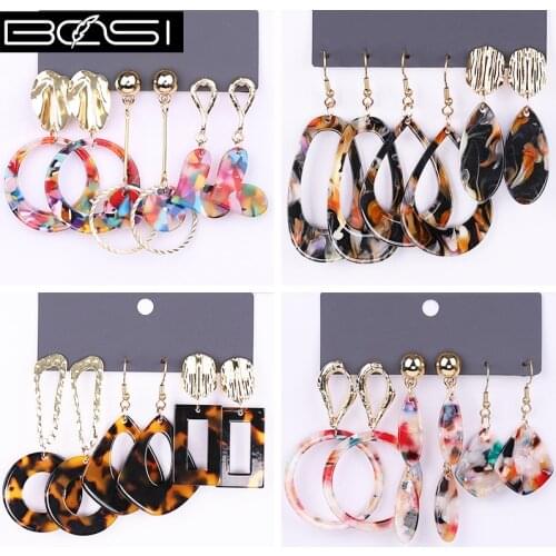 BOSI Women set earrings fashion jewelry drop earrings set minimalist long earrings simple earring girls wholesale pendientes cc