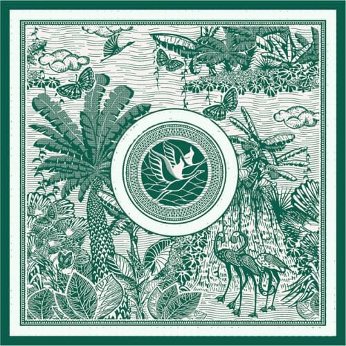 Head Scarves Luxury Designers Scarf scarves 90*90 cm Manual Twill Scarf Vintage Neck Scarfs 90*90cm