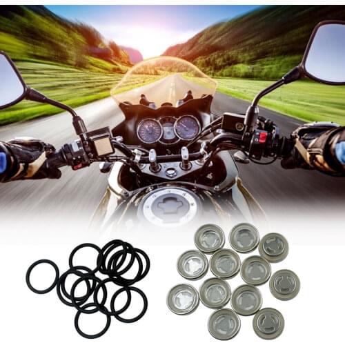 18mm Motorcycle Oil Mirror Master Brake Cylinder Reservoir Sight Glass Motorcycle Dirt Bike Gasket Motorcycle Brakes Accessories
