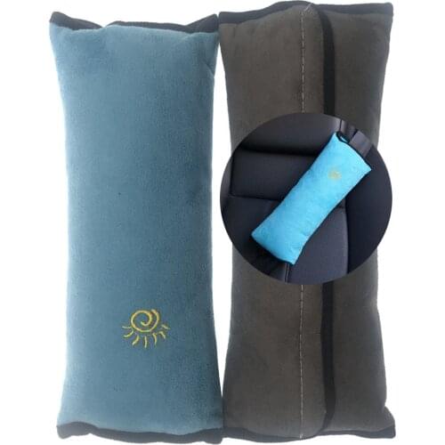 Car baby seat belt shoulder pad pillow case for Hyundai SantaFe Veracruz Mistra Veloster Rohens AZERA Avante Accent