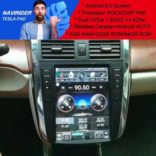 2Din Car Tape Recorder Radio Tesla Android 9 GPS Navigation Multimedia Player For Nissan Teana J31 2005 2006 Stereo Head Unit