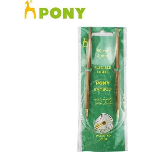 Pony Bamboo 80 cm Fixed Circular Kniting Needle