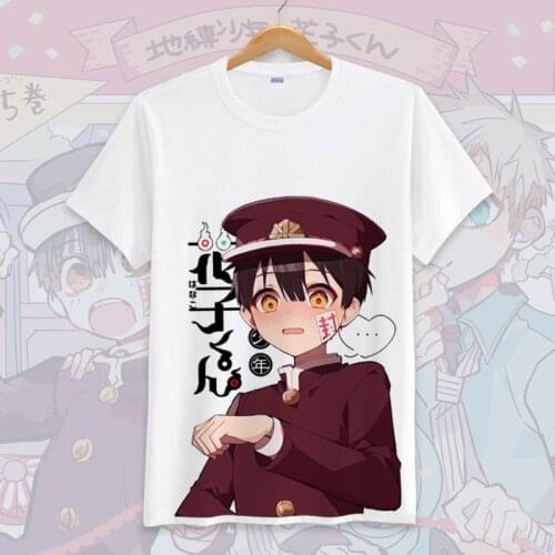 Anime Jibaku Shounen Hanako Kun Cosplay T-Shirt Nene Yashiro Tsukasa Yugi Minamoto Kou Toilet-Bound Summer Tee Street Wear