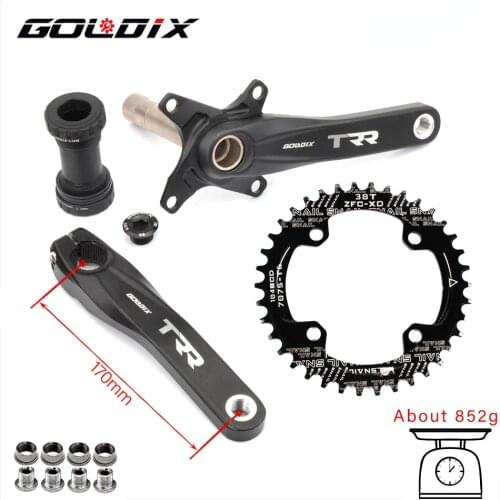 GOLDIX Mtb Kurbel 170mm Fahrrad Kettenblatt 30T 32T 34T 36T 38T Schmale Breite Bike MTB Crown SRAM SHIMANO Deore Mtb Parts