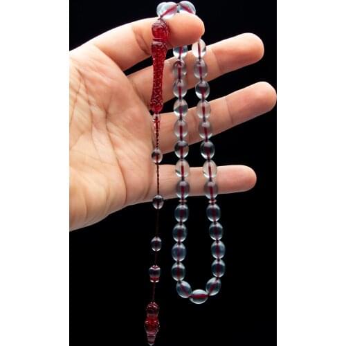 Islamic Tasbih Muslim Rosary Beads 33 Prayer Rosary For Men Bracelet For Men Accessory amber oltu amber stone Handmade Turkey