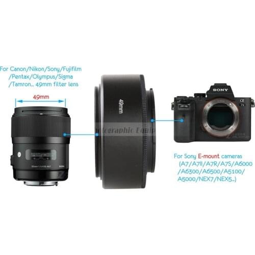 Camera Macro Lens Reverse Adapter Extension Tube Metal NEX49 52 55 58 62 67 72mm for Sony A6000 A5100 A5000 A7 A7R II NEX7