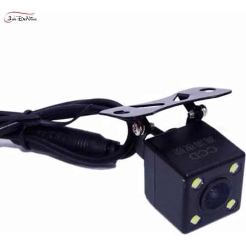 JanDeNing Universal CCD Car Rear View Parking/ Backup Reverse Camera Night Vision Parking Vehicle Camera with 4 LED