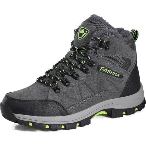 Womens Waterproof Military Tactical Shoes Men Fleece Warm Winter Sneakers Non-slip Snow Boot High-cut Climbing Mountain Shoe