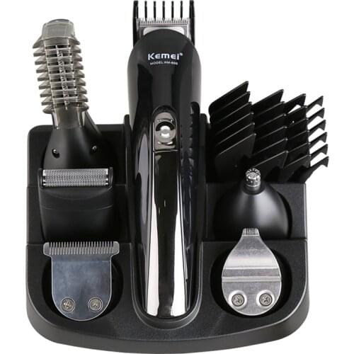 Kemei Hair Clipper Men Cutting Multifunctional 11 In 1 for Barber Beard Nose Hair Titanium Trimmer Haircut Shaving Machine F30
