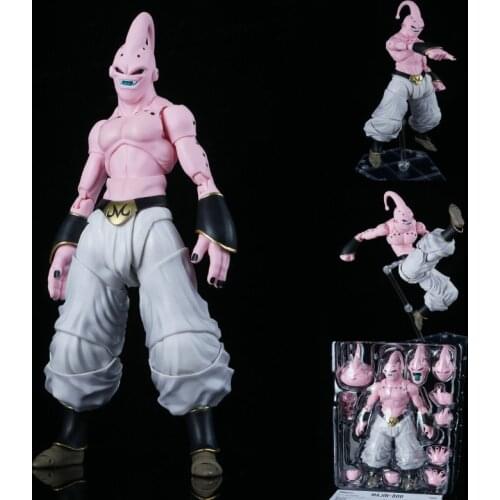 Dragon Ball Z Majin Buu SHF Model Toys Joint Moveable Majin Buu Super Saiyan God Collectibles Toys For Children Gifts Desk Decor
