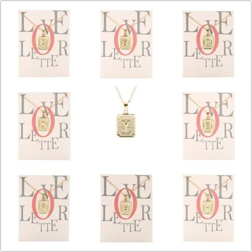 Fashion Jewelry Alphabet Letter 26 Words Pendant Necklace For Women