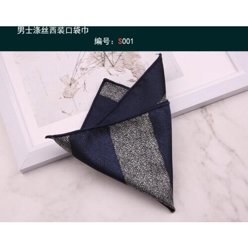 Mens suits, polyester silk new flower pocket squares, small squares, British mens formal suits, chest and chest scarf, men