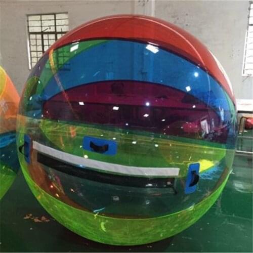 TPU 1.0mm 2m Inflatable Water Walking Ball with Zipper Human Hamster Balls Foot Pool Equipment Game Dance Roll Zorb Ball