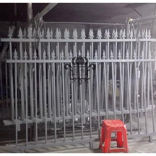 HENCH Garden Fence 8'x5' Black Mordern Style Ornamental Iron Wrought Hc-f14