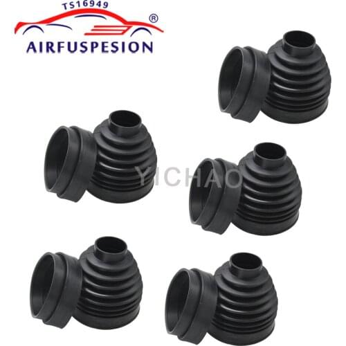 5pcs Front Air Suspension Shock Rubber Dust Cover Boot For LR3 LR4 Discovery 3 4 Range Rover Sport RBG500010 RNB501580 2005-2013