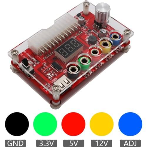 ATX Power Supply Breakout Board and Acrylic Case Kit