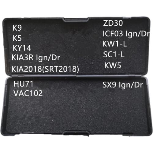 Genuine LiShi 2 in 1 Locksmith Tools K9 K5 KY14 KIA3R KIA2018(SRT2018) HU71 VAC102 SX9 ZD30 ICF03 SX9 VAC102 KW5 SC1-L KW1-L