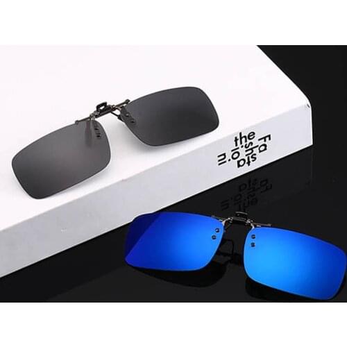 Night Vision Polarized Clip on Sunglasses Eyewear Clip Glasses for Fishing Night Driving Polarizing Lens Clips
