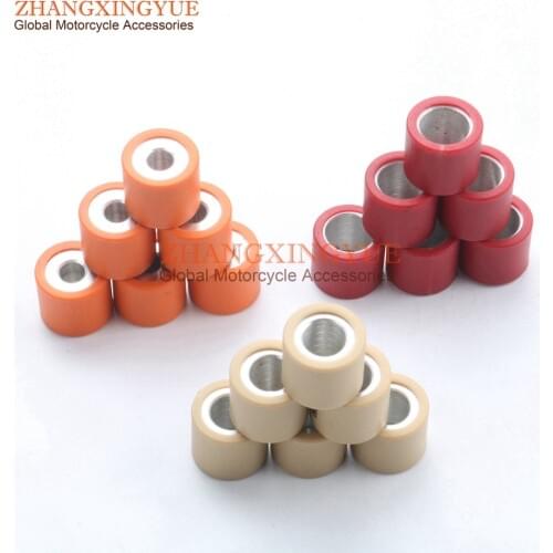 6PC Variator Rollers Roller Weights 19 x 17mm 5gram 7gram 9gram for APRILIA 125 Atlantic Eu3 Mojito Scarabeo Light City Sr150