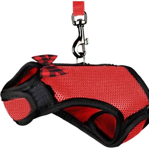 Pet Mesh Soft Harness With Leash Small Animal Vest Lead For Hamster Rabbit Bunny Small Animal Pet Accessories Belt Lead Set