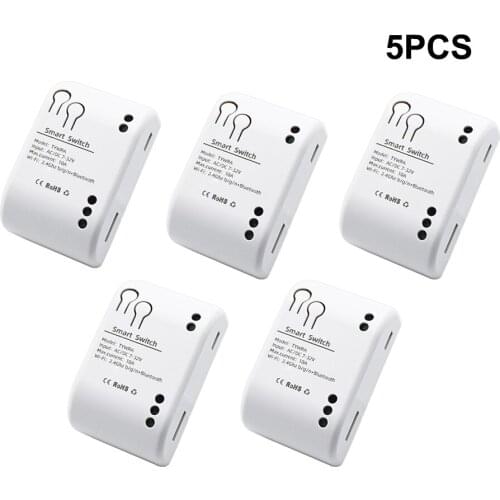 Tuya 2 working modes Wifi smart DIY switch 1 set of power monitor timer automation Work with Alexa Google Home cooperation