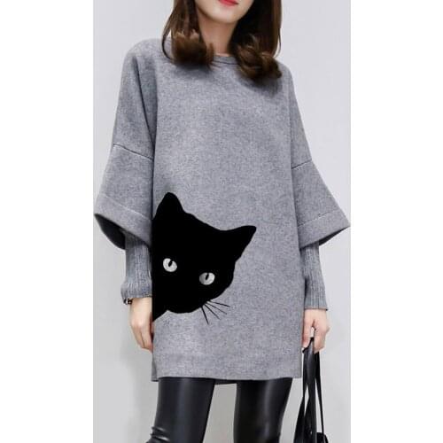 Moleton Feminino Inverno Sweatshirt Women Womens Sweatershirt 2020 Spring New Round Neck Stitching Cartoon Long Large Size