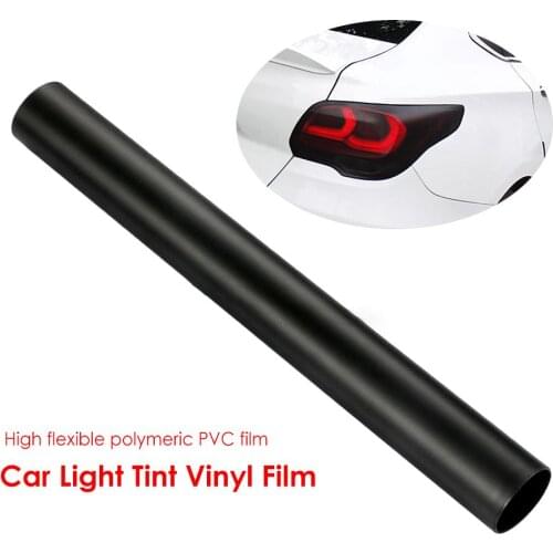 30x100cm Matte Black Car Light Tint Vinyl Film Autocar Motorcycle Lamp DIY Styling Adhesive Wrap Sheet With Air Bubble Stickers