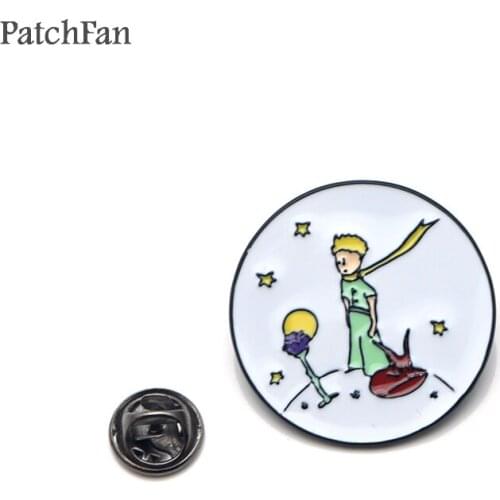 Patchfan Little prince Zinc Cartoon Pins for men women para Shirt Charm Clothes backpack Accessories medal Badges Brooches A1525