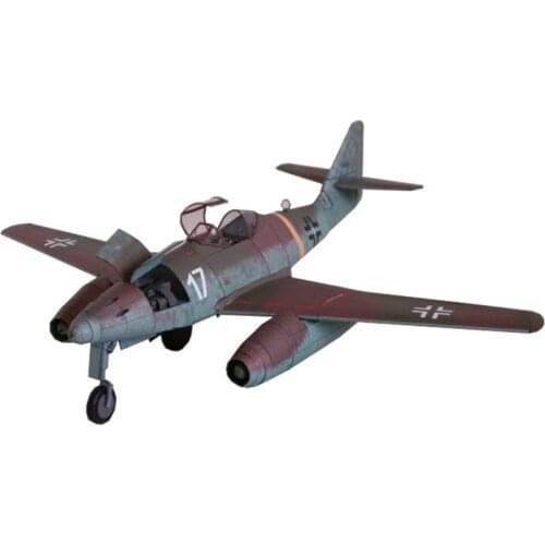 German Me-262 Fighter 1:33 GPM Version DIY 3D Paper Card Model Building Sets Construction Toys Educational Toys Military Model