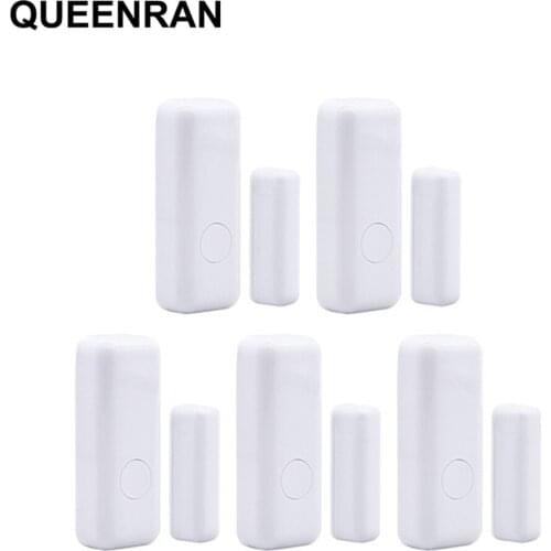 5pcs Wireless Door Window Magnetic Sensor For 433MHz WIFI GSM Door Opening Contact Detector Alarm System For Smart Home Security
