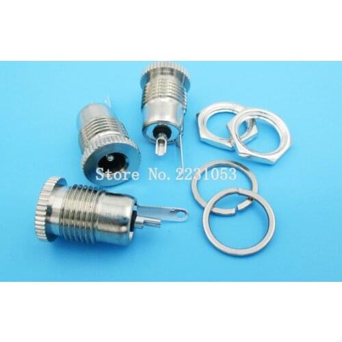 5PCS/LOT DC099 5.5 mm x 2.1mm DC Power Jack Socket Female Panel Mount Connector DC-099 5.5*2.1mm