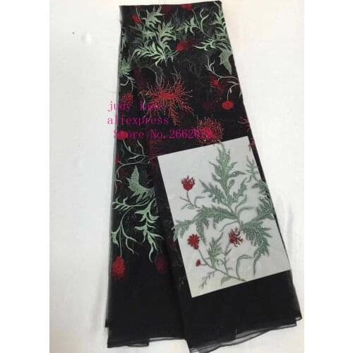 5yards/bag 6 color embroidery sequin creative design Chinese style high-grade fabric for wedding dress fashion design GY77