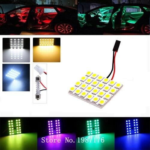 T10 Festoon 5050 12/24 SMD Auto LED Warm White Ship Boat Bus Truck Touring BA9S car Reading Dome Trunk lamp light bulb 12V 24V