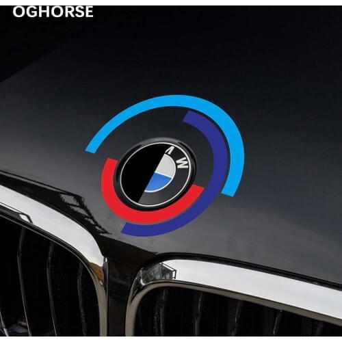 Car Hood Engine Cover Logo Sticker Bonnet Emblem Decal For BMW E60 E90 F20 F30 F10 G30 Z4 F15 F16 F25 G05 G01 G20 X1 Accessories
