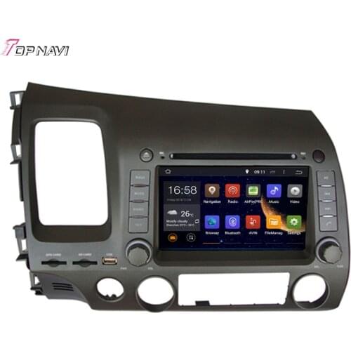 Topnavi 7'' Octa Core 2GB RAM Android 6.0 Car Radio Stereo GPS for CIVIC left driving 2006 2007 2008 2009 2010 2011 For Honda