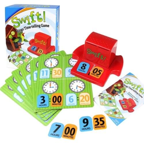Kids Puzzle Board Game Time Number Recognition Word Card English Alphabet Learning Matching Toys Party Funny Parent-Child Game