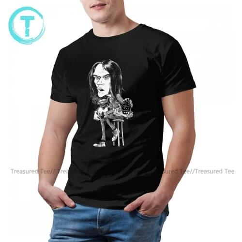 Neil Young Tshirt Cute 100 Cotton Short-Sleeve T Shirt Graphic Classic T-Shirt Men Oversized