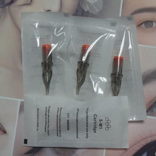 5M1 Tattoo Needles Professional Disposable Sterilized Tattoo Needle Cartridges Permanent Makeup Needle Cartridges For Tattoo Pen