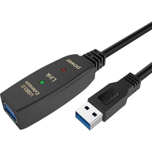 Active USB 3.0 extension cable 5M with Amplifier USB 3.0 Type A male to female USB 3.0 extender repeater cable 5m