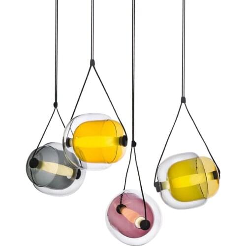 Nordic Creative Postmodern Creative Designer Czech Series LED glass Pendant Light For Living Room Dining Room Personalized Lamp