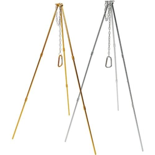 Outdoor hanging tripod portable folding barbecue rack camping set Pot Hanger bonfire bracket grill mat grilling bbq tools