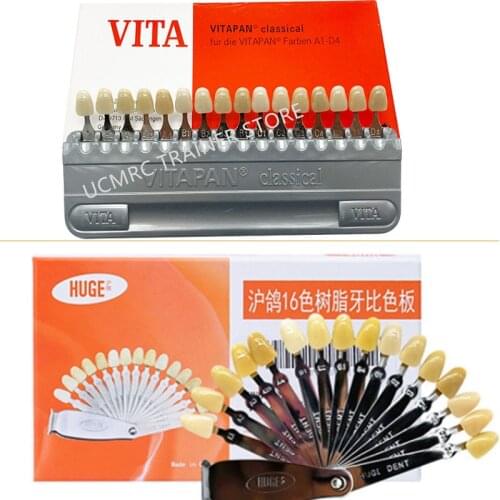 New Tooth Guide Dental Plate Shade Chart Board Color Comparator 16 Colors Teeth White Bleaching Dental Plate Teeth Whitening