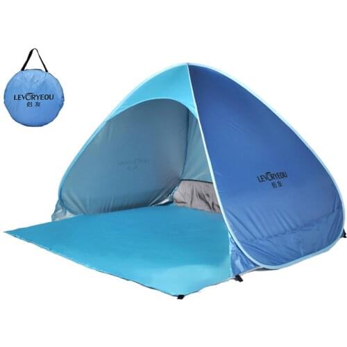 Outdoor Camping Tent Pop-up Fun-Play Tent Automatic Instant Tent UV Protection Tent Sun Shade Awning for Camping Beach Backyard